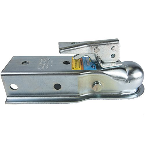 Trailer coupler for 2-inch ball and 2-1/2-inch channel, 3500 lb capacity, suitable for Jet Ski trailer
