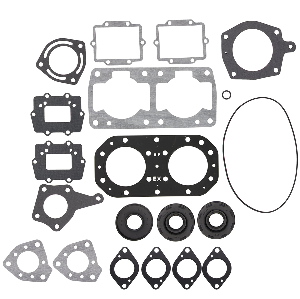 Complete gasket kit for Kawasaki SX-R Jet Ski, fits 11004-3720, 11060-3711, and 11060-3712