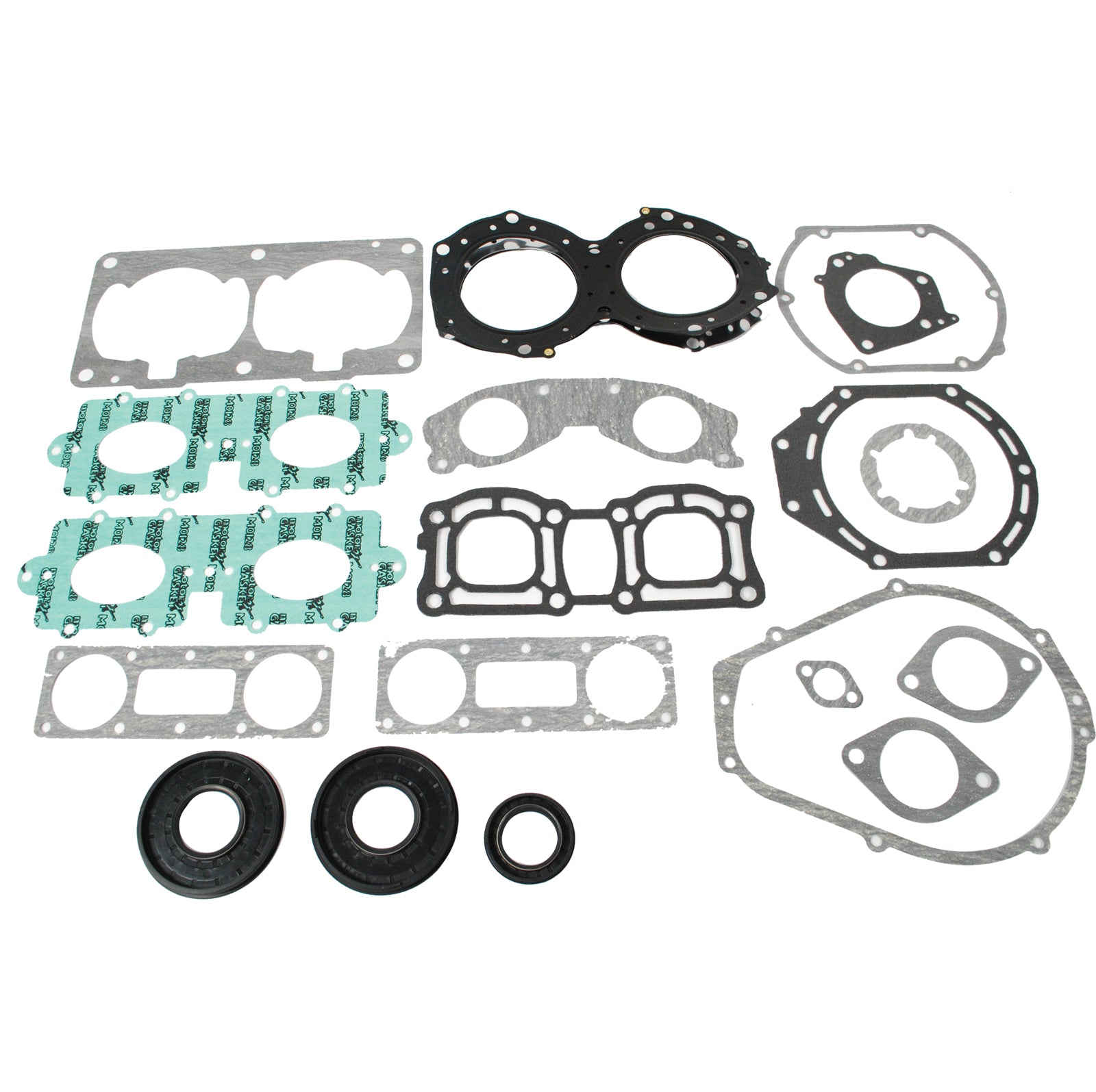 Complete gasket kit for Yamaha WaveRunner Jet Ski, fits 6M6-11351-A2-00 and 62T-11181-00-00