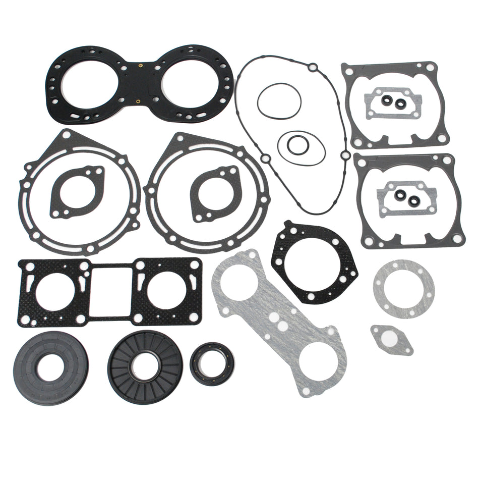 Complete gasket kit fits Yamaha 66E-11351-00-00 and 66E-11181-00-00 for WaveRunner Jet Ski engines