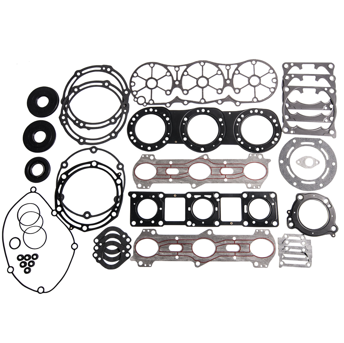 Complete gasket kit fits Yamaha WaveRunner Jet Ski, part numbers 66E-11351-01-00 and 66V-11181-00-00