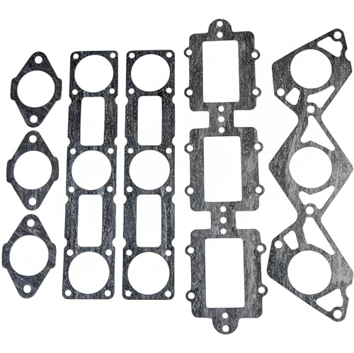 Intake gasket kit for Yamaha WaveRunner Jet Ski, fits part numbers 65U-13674-00-00 and 65U-13556-00-00