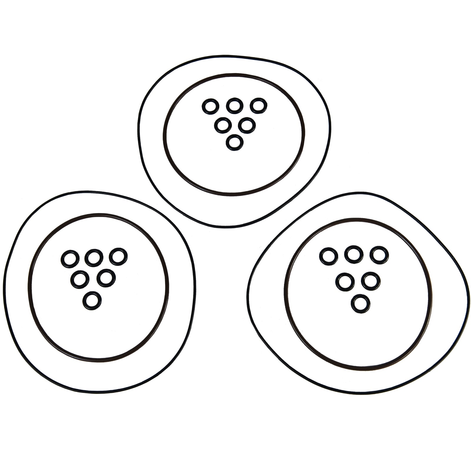 TigerShark head O-ring kit for 900 and 1000 models, fits part numbers 3004-081, 3003-227, 3004-080 Jet Ski