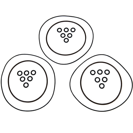 TigerShark head O-ring kit for 900 and 1000 models, fits part numbers 3004-081, 3003-227, 3004-080 Jet Ski