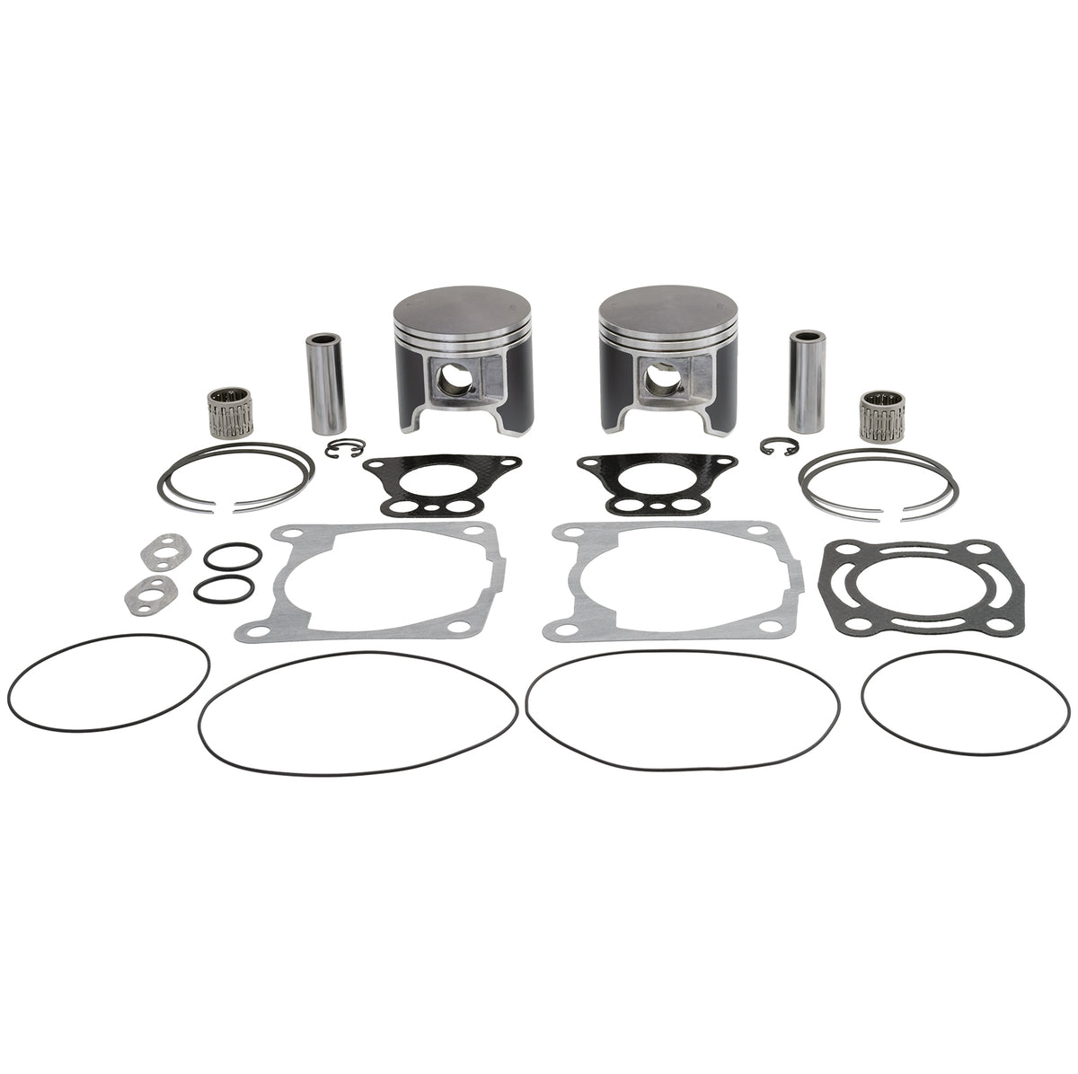 Top end kit for Polaris Octane Jet Ski with pistons, rings, gaskets, and seals