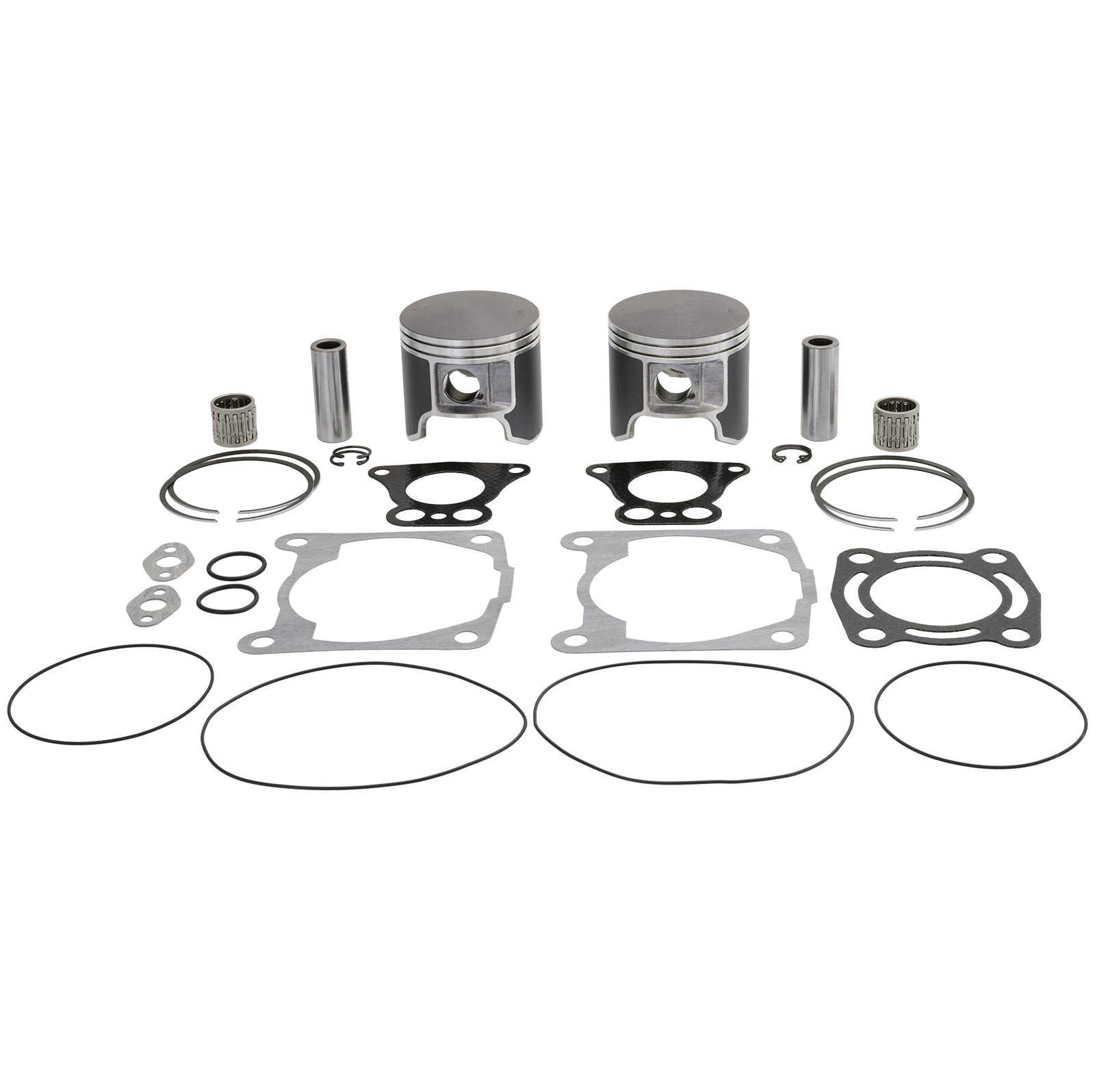 Top end kit for Polaris Octane Jet Ski with pistons, rings, gaskets, and seals