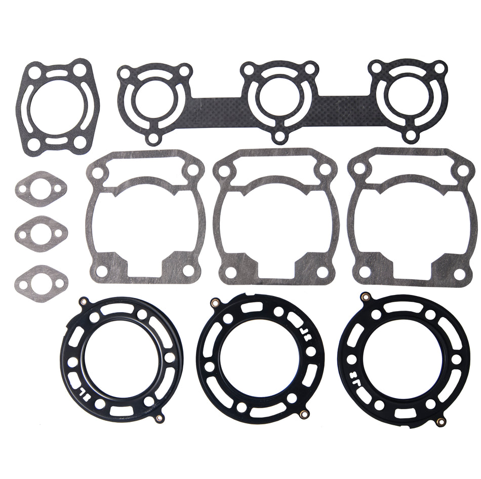 Top end gasket kit fits Polaris SLT780, SL780 and SLX780; replaces 3240251, 3240249 and 5830038 Jet Ski