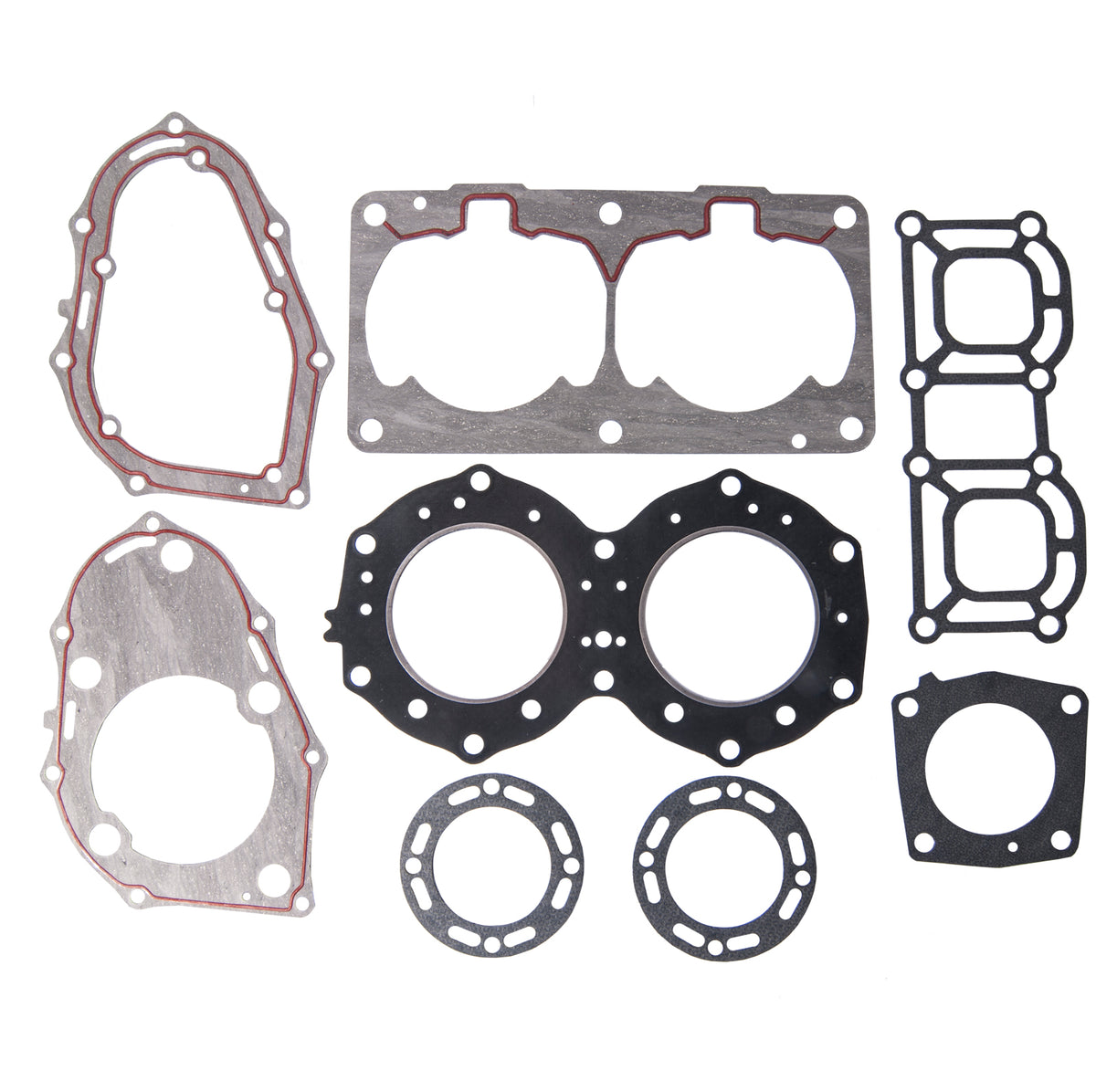 Top end gasket kit fits Yamaha 6R7-11181-00-00 and 6M6-11351-00-00 for WaveRunner Jet Ski engine repair