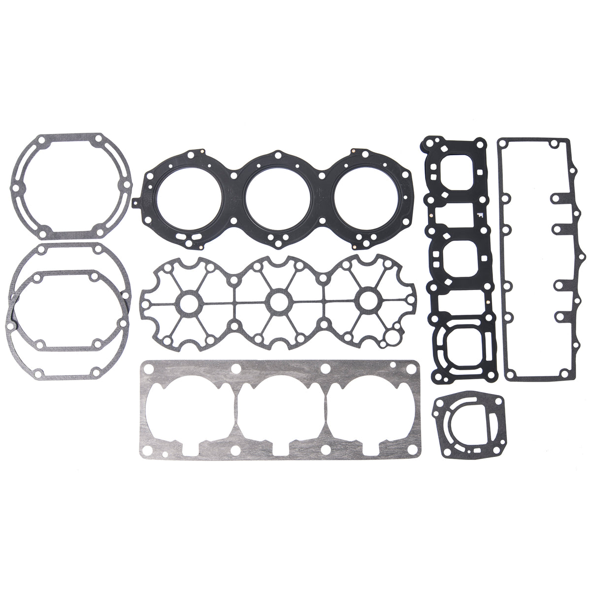 Top end gasket kit for Yamaha 63M-11351-01-00 and 65U-11181-00-00, fits WaveRunner and Jet Ski engines