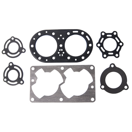 Top end gasket kit compatible with TigerShark Jet Ski 640, replaces part numbers 3008-174, 3008-050, and 3008-080
