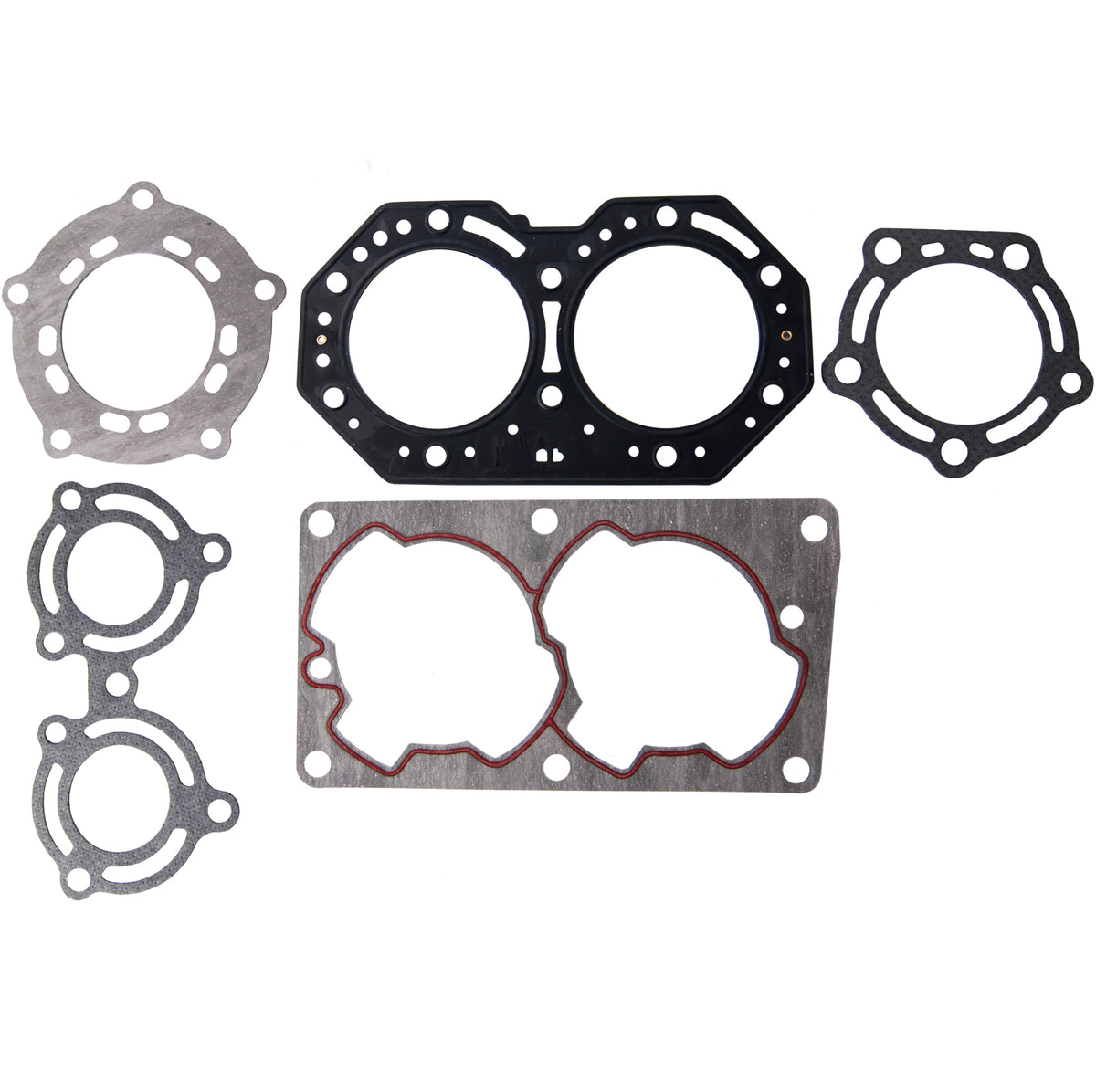 Top end gasket kit compatible with TigerShark 1673-254, 3008-496, 3008-411, 770 Jet Ski