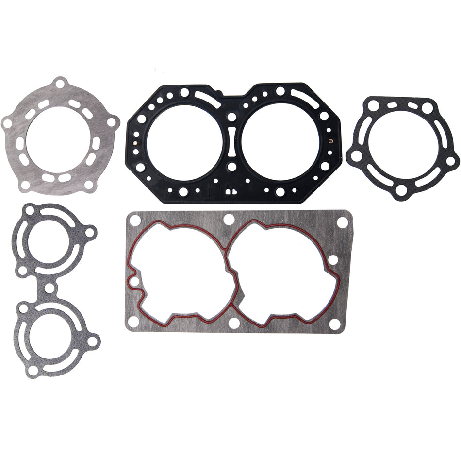 Top end gasket kit compatible with TigerShark 1673-254, 3008-496, 3008-411, 770 Jet Ski