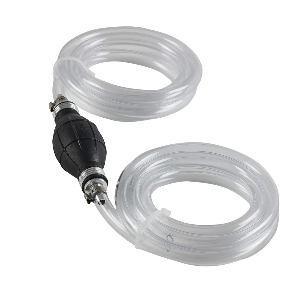 Fuel and water siphon pump for Jet Ski transfers, handheld manual pump with hose
