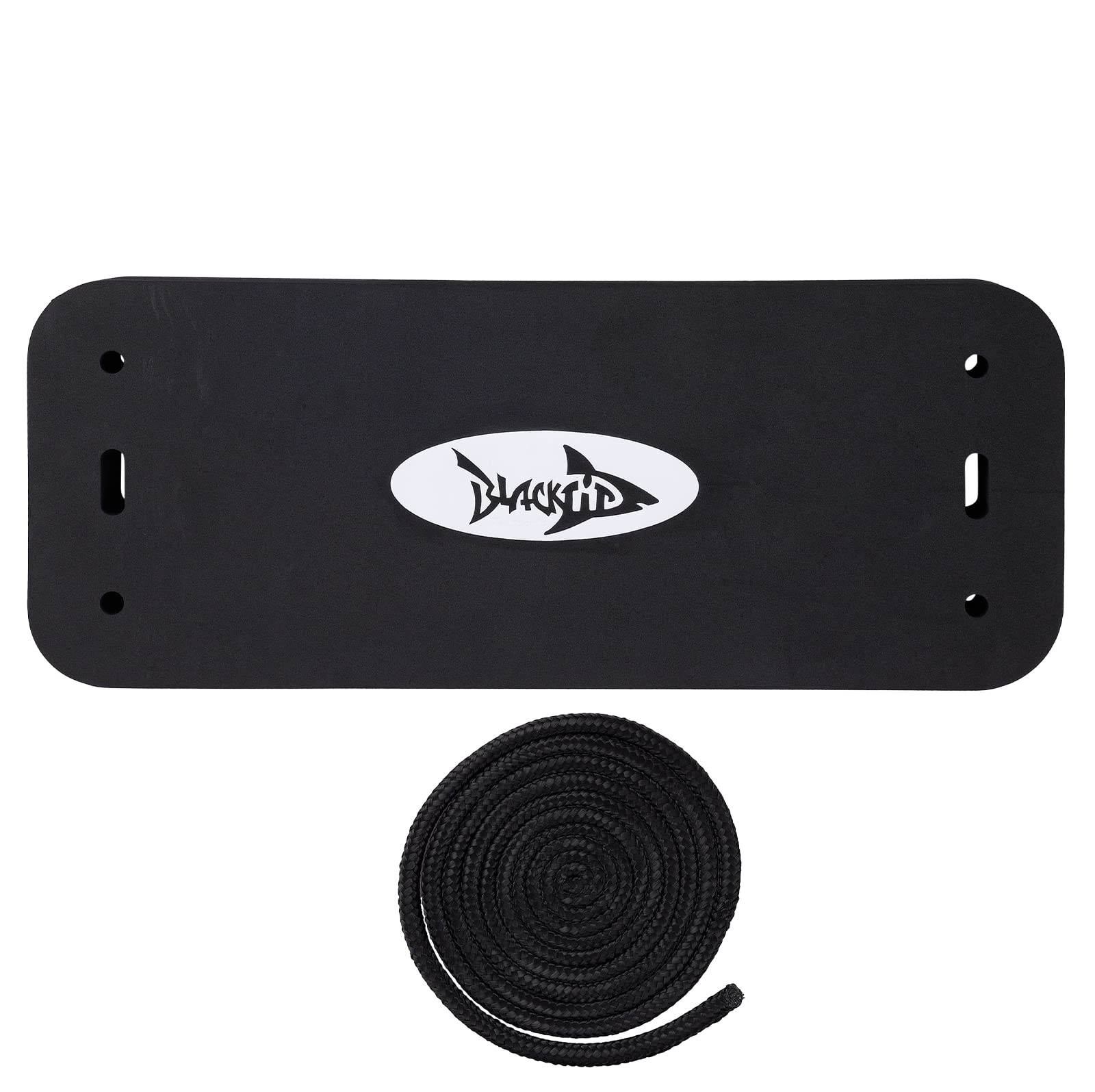 SBT BlackTip Jetsports PWC/JetBoat bumper, black 50mm 19.5x7.5x2 in, includes rope for Jet Ski
