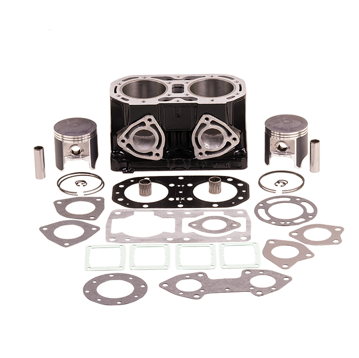 SBT STD bore cylinder exchange top-end kit for Kawasaki 650 X2, 650 SX, Jetmate, TS, and SC Jet Ski