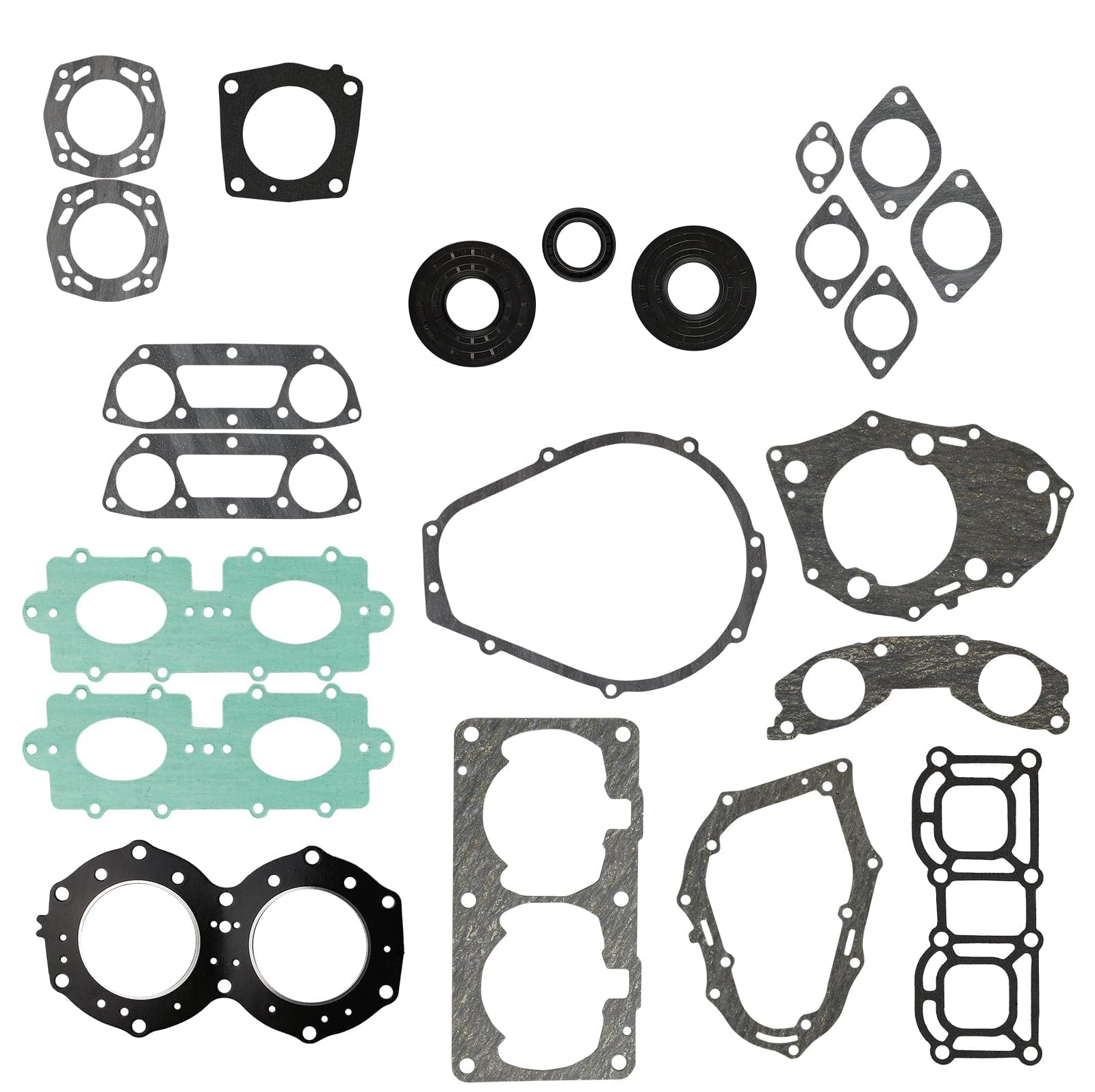 Complete gasket kit for Yamaha 6M6-11351-A2-00 and 62T-11181-00-00 WaveRunner Jet Ski engines