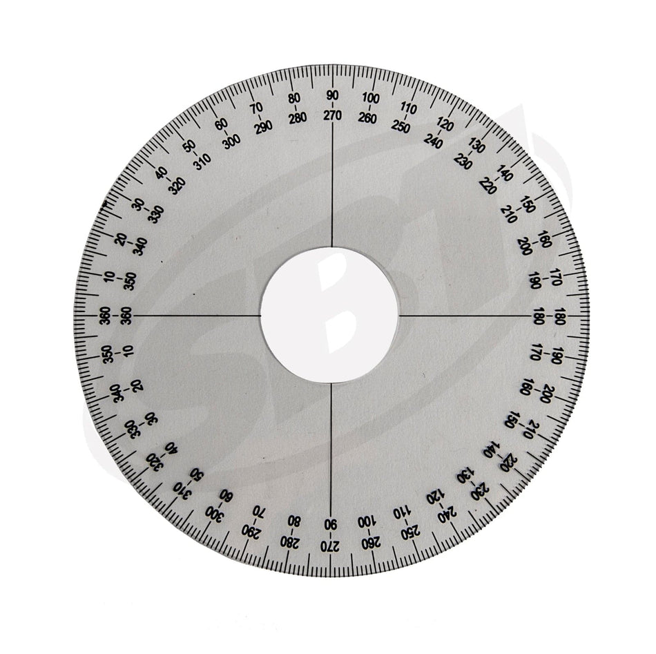 Degree wheel compatible with 529035607 Sea‑Doo 2‑Stroke rotary valve engines for timing setup on Sea-Doo Jet Ski