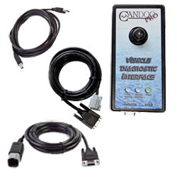 CanDoo Pro Home Version diagnostic tool for Sea-Doo and Yamaha WaveRunner Jet Ski, handheld unit with cable