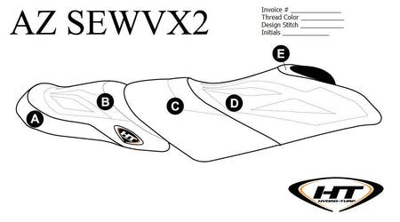 HYDRO-TURF Premier seat cover for Yamaha WaveRunner VXS 2015-16 and VX/VX Deluxe 2015-20 Jet Ski