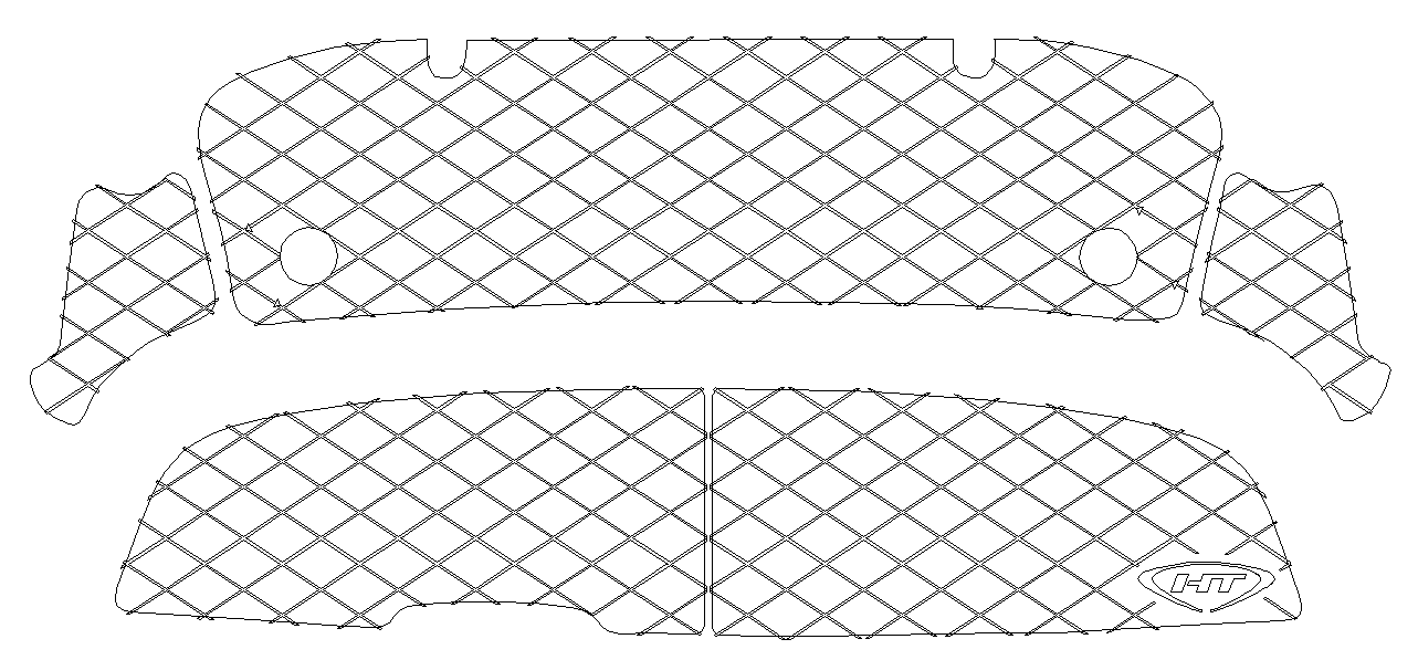 Pro Series rear mat kit for Yamaha WaveRunner AR/SX 190 Jet Ski, fits 2012–2018 models