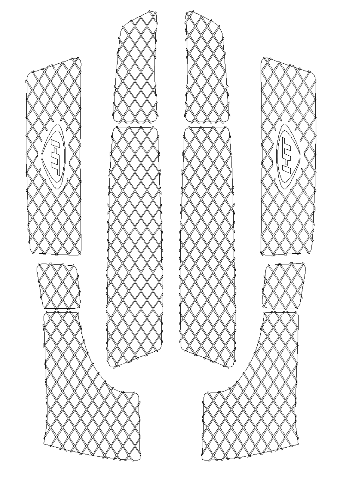 Yamaha Pro Series intake grate for WaveRunner Jet Ski: Wave Venture 700/1100/760 and XL 1200/760/700 models