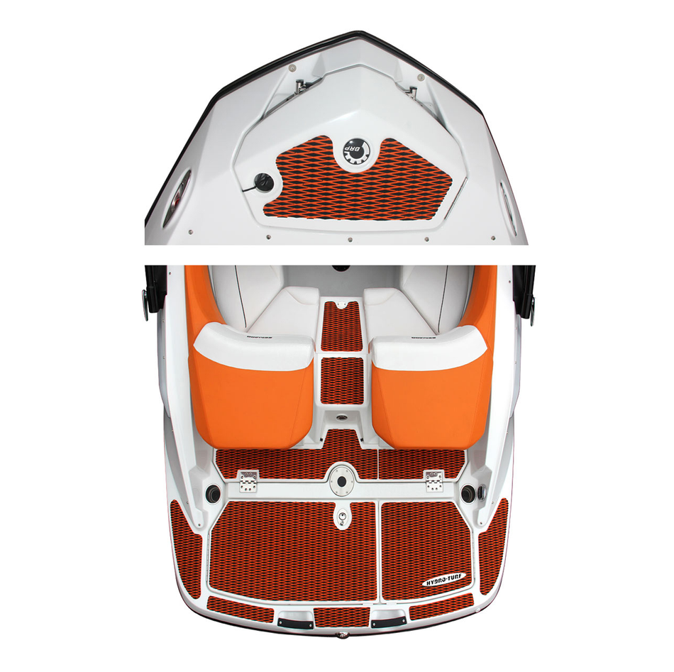 Rear mat kit for 2010-2012 Sea-Doo Challenger 210 SP/SE, non-slip deck traction pads for Jet Ski
